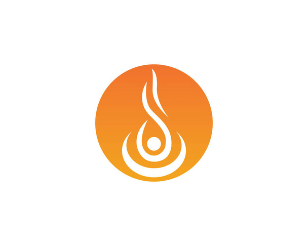 Feuer Flamme Logo Design Vektor - Vektor, Bild