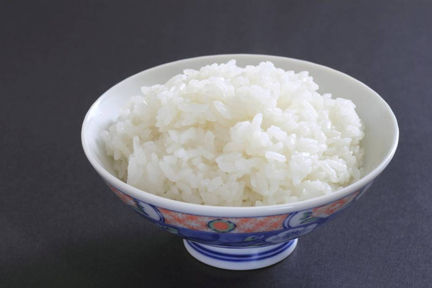 close  up a japanese hot  rice in bowl - 写真・画像