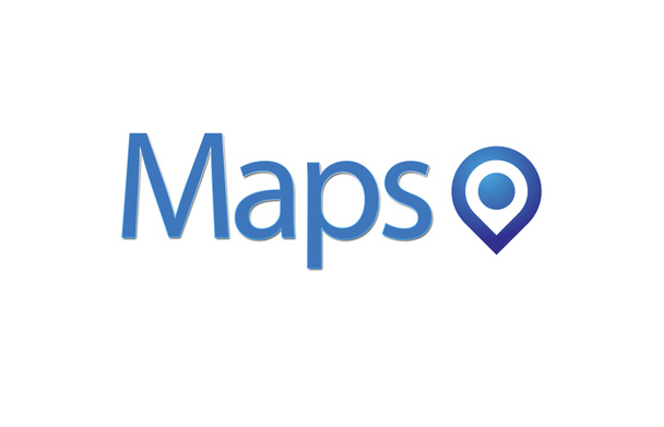 Mapas, puntero azul y estrategia empresarial
 - Foto, Imagen