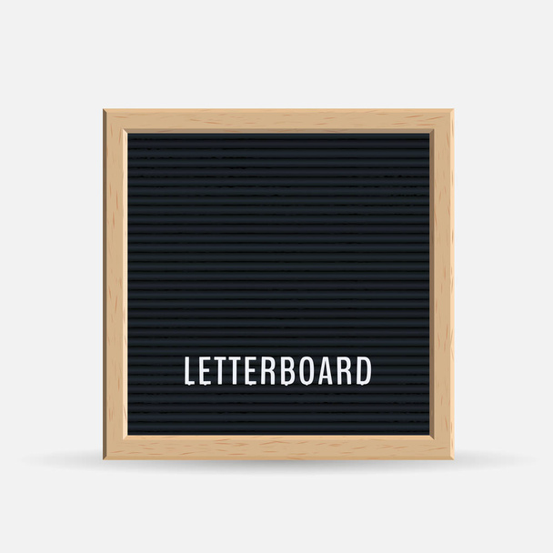 Realistic letter board - Vetor, Imagem