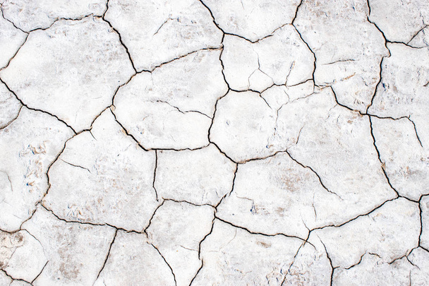Трещина почвы в сухой сезон, глобальный эффект червя. - Фото, изображение