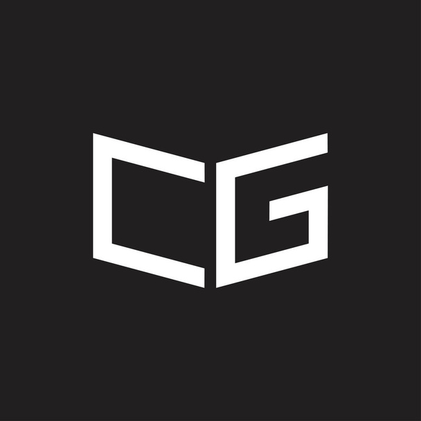 letras cg vector de logotipo geométrico simple
 - Vector, Imagen