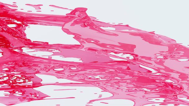 Salpicos de líquido viscoso rosa
.  - Foto, Imagem
