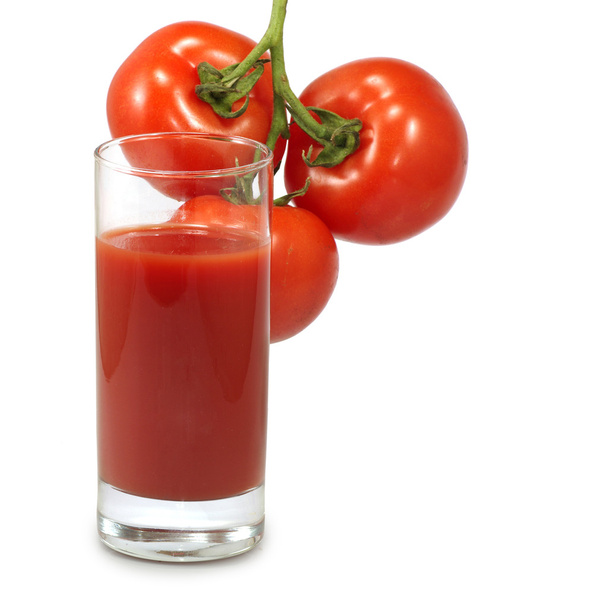 glass of juice and tomatoes - Foto, Imagem
