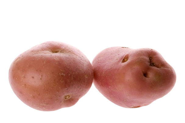 Isolated image of pink potatoes. - Foto, imagen