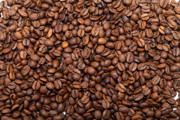 coffee beans close up isolated on white - Φωτογραφία, εικόνα