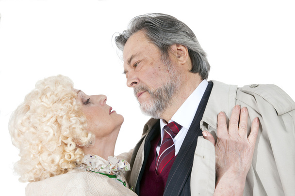 Boldog nyugdíjas pár szerelmesek. - Fotó, kép
