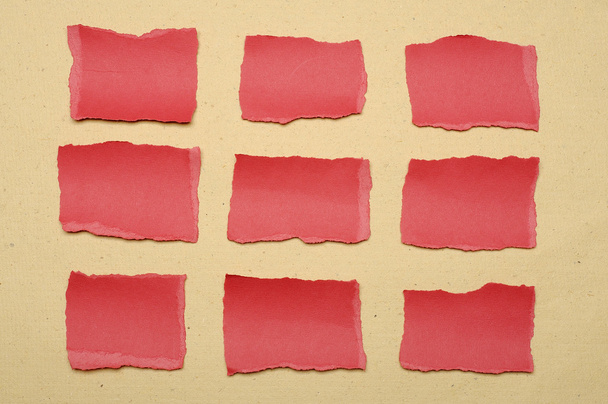 Collection Of Red Paper Tear - Photo, Image