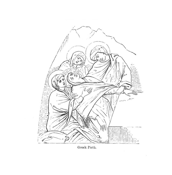 křesťanská ilustrace. starý obrázek - Fotografie, Obrázek