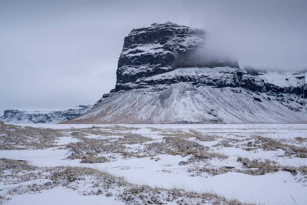 Landscape, winter in Iceland, Europe - Fotoğraf, Görsel