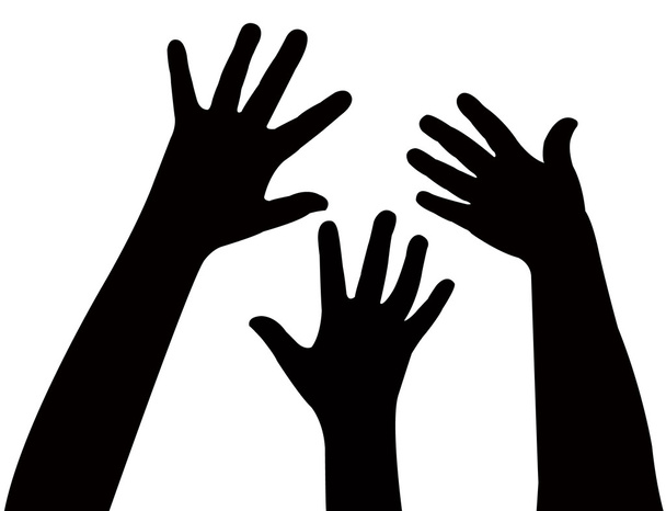 Три руки вместе
 - Фото, изображение