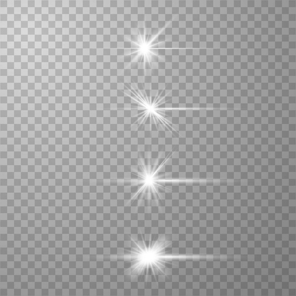 Biały blask specjalne światło - Wektor, obraz