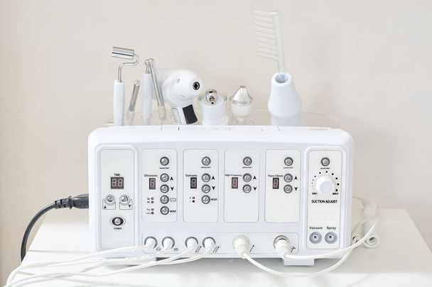 Cosmetic Multifunctional Device close-up in beauty salon. - Photo, Image