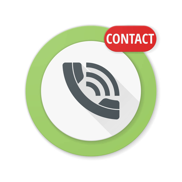 ícone de sinal de chamada, ilustração vetorial, conceito de centro de contato
  - Vetor, Imagem