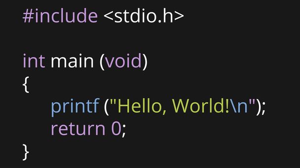 letras Hello World en código IT, vector, ilustración
 - Vector, imagen