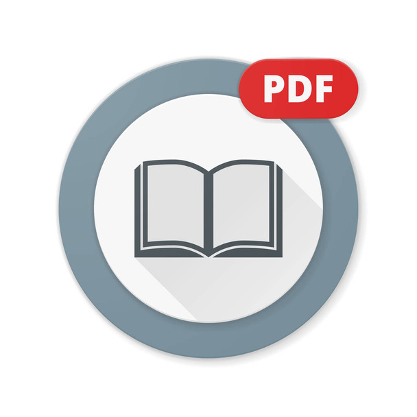 Signo de documento PDF icono
 - Vector, imagen
