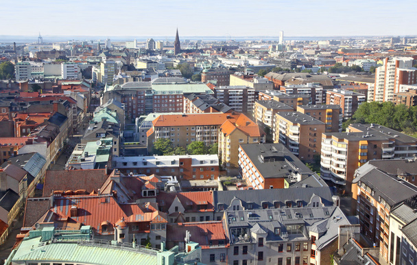Panoramic aerial view of Malmo, Sweden - Foto, Imagen