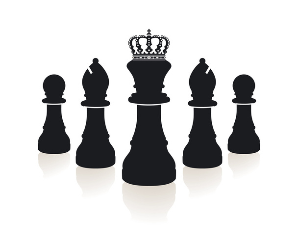 Schachfiguren - Vektor, kép