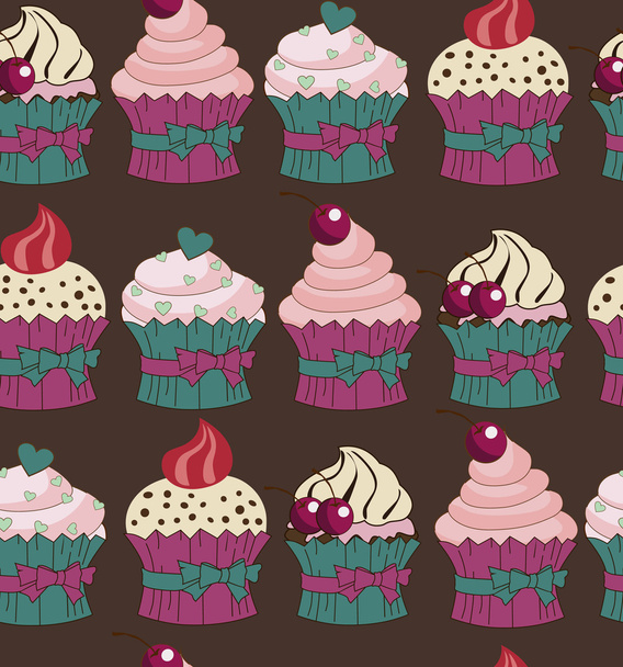 Sweet collection pattern - Vector, afbeelding