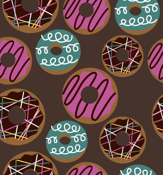 Sweet collection pattern - Vector, Image