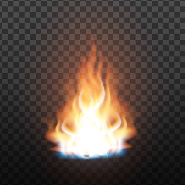Animation Stage Of Bright Realistic Fire Vector - Vector, Image