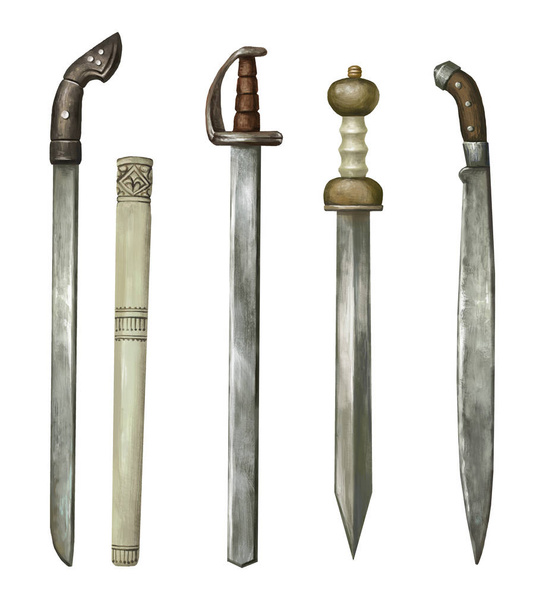 Древние мечи. Реалистично. фантазии. Набор
  - Фото, изображение