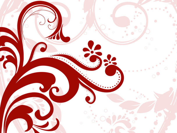 Background with floral pattern - Vector, Image