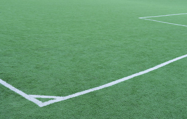 Football field line corner - Photo, Image