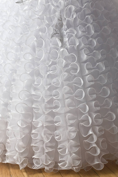 Bottom of fluffy wedding dress - Valokuva, kuva