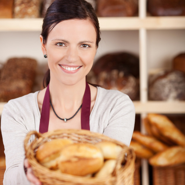 Beautiful female bakery worker - Photo, image