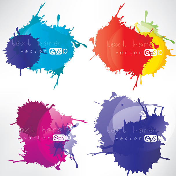 Abstract background with splash - Vector, Image