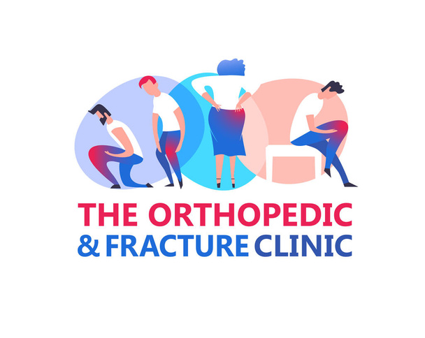 Logotyp kliniki ortopedycznej - Wektor, obraz