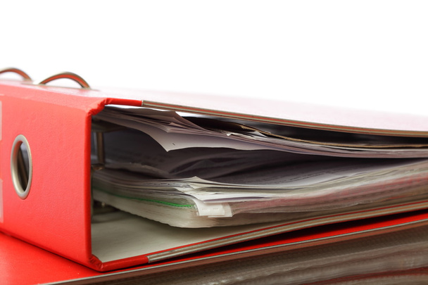 Stack red file Office folder - Photo, Image