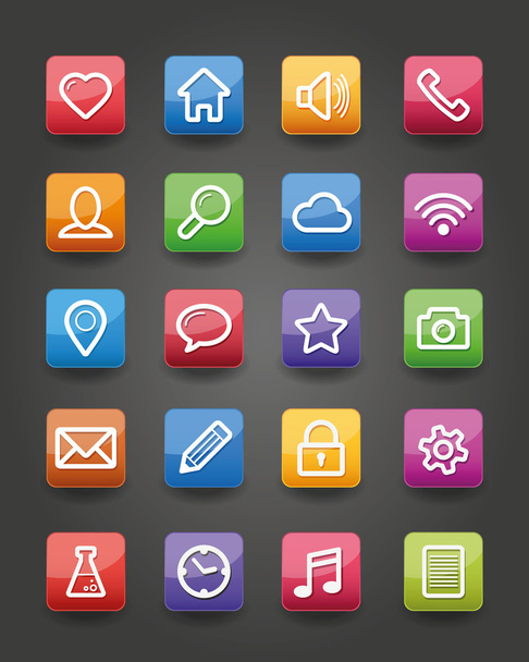 Iconos de aplicación
 - Vector, imagen
