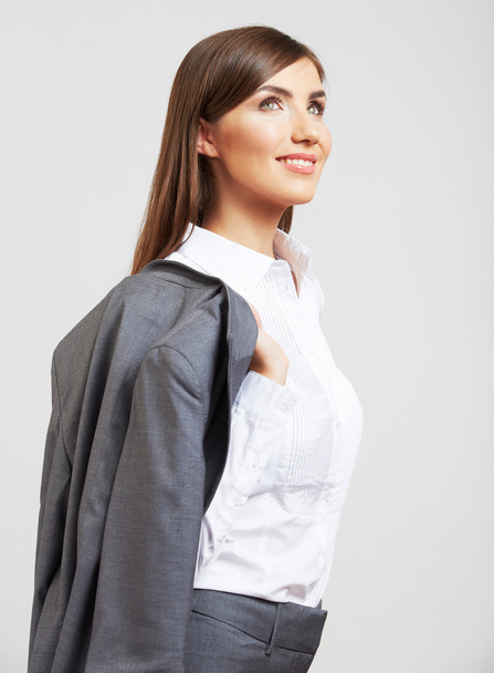 Business woman portrait isolated on white - Фото, зображення