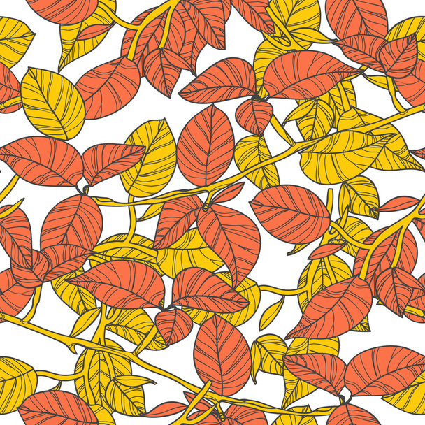 Bright leafs - Вектор,изображение