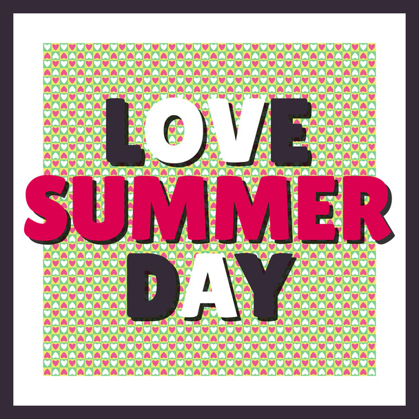 Love summer day background - Vector, Image
