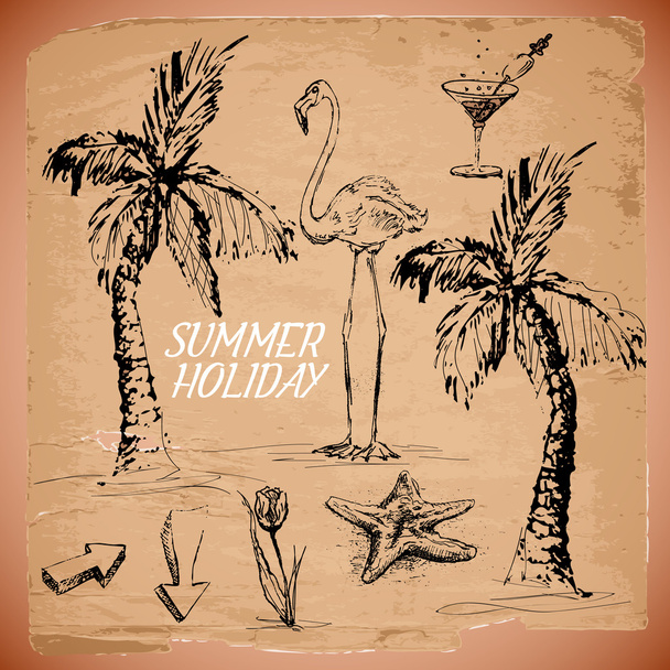 summer  banner vector illustration   - Vector, Image