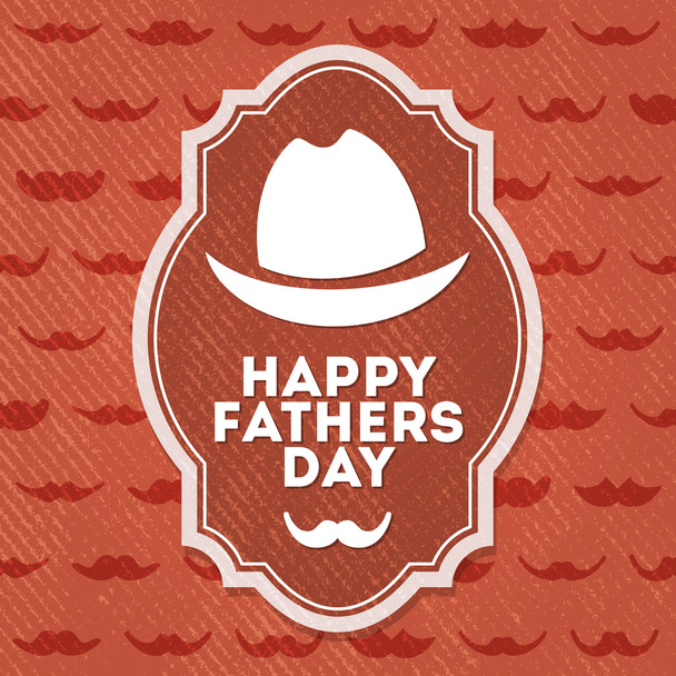 Happy father's day label - Vector, Image
