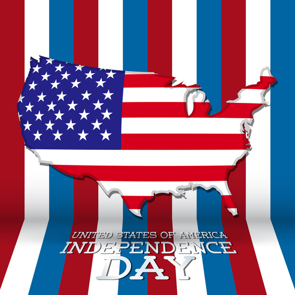 EE.UU. símbolos Día de la Independencia
 - Vector, imagen