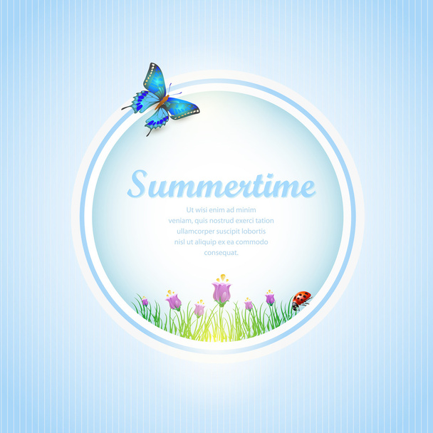 zomertijd banner vectorillustratie   - Vector, afbeelding
