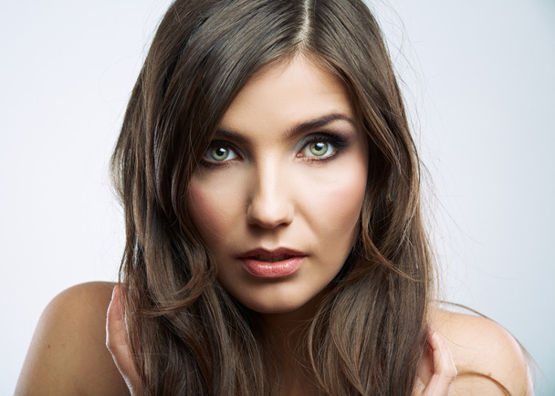 Woman face close up beauty portrait. - Photo, Image