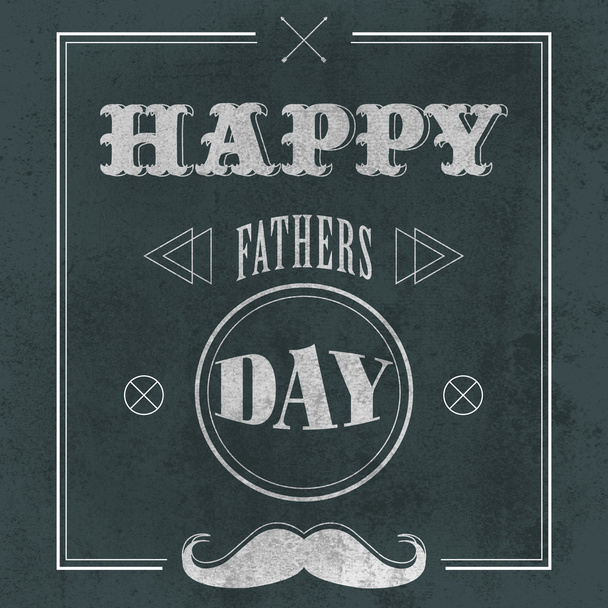 Father's Day on a gray background. vector illustration - Vektör, Görsel