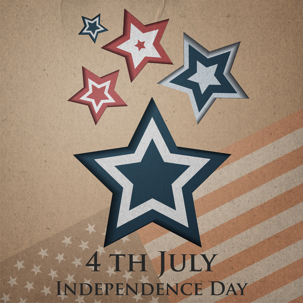 Vector independence day background. Retro vintage version - Vettoriali, immagini