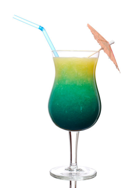 Blue Curacao and Orange Juice - Foto, imagen