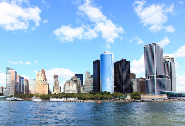 The Lower Manhattan Skylines New York City - Zdjęcie, obraz