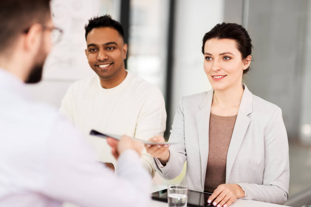 recruiters having job interview with employee - Photo, Image