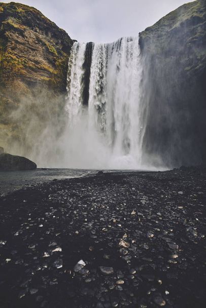Beautiful Skogafoss waterfall - Foto, Imagem