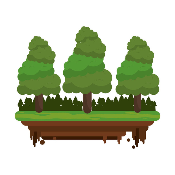 Landscape nature scenery isolated - Vector, Image
