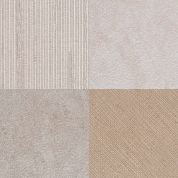 Set of beige vinyl samples, texture background. - Fotó, kép